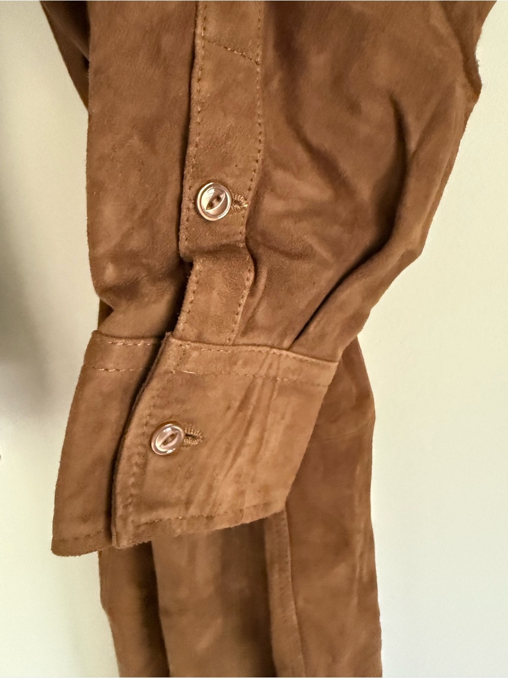 Polo Ralph Lauren 100% Goat Suede Belted Shirt Dress Size 4 - Picture 4 of 10